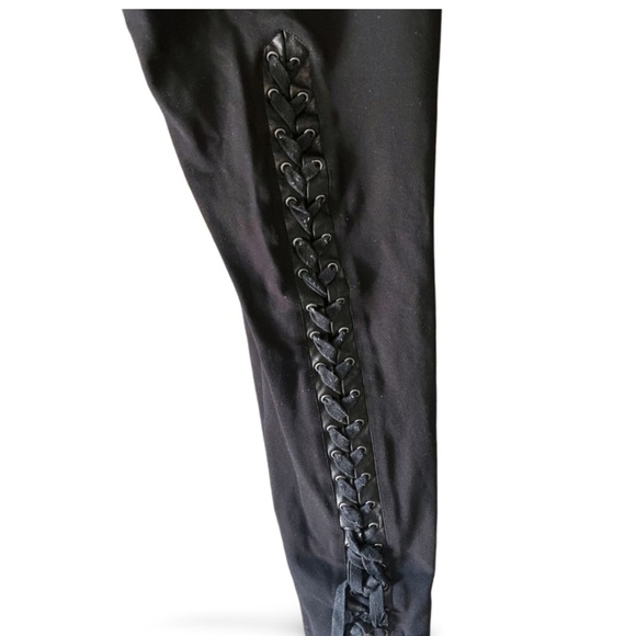 Dolls Kill Widow Lace-Up Corset Pants – Black (Size 1X) - Picture 4 of 6